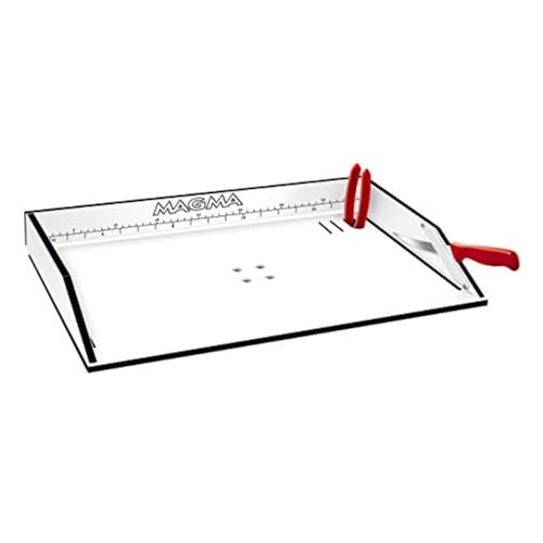 MAGMA Products Bait/Filet Mate Table, White/Black/White, 20" (T10-302B)