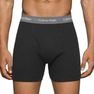 Calvin Klein Men's Cotton Classic Multi-Pack Boxer Briefs, Black 2021, Large