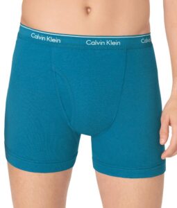 calvin klein men's cotton classic multipack boxer briefs, white/black/grey, small