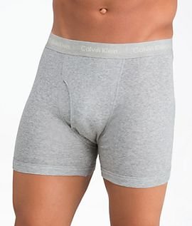 Calvin Klein Men's Cotton Classic Multipack Boxer Briefs, White/Black/Grey, Small