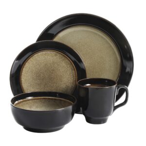 Gibson Home Bella Galleria 16 Piece Dinnerware Set, Taupe