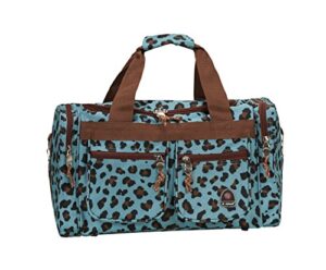 rockland duffel bag, blueleopard, 19"