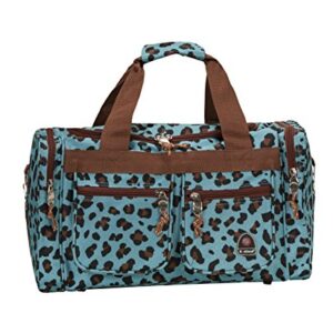 Rockland Duffel Bag, BLUELEOPARD, 19"