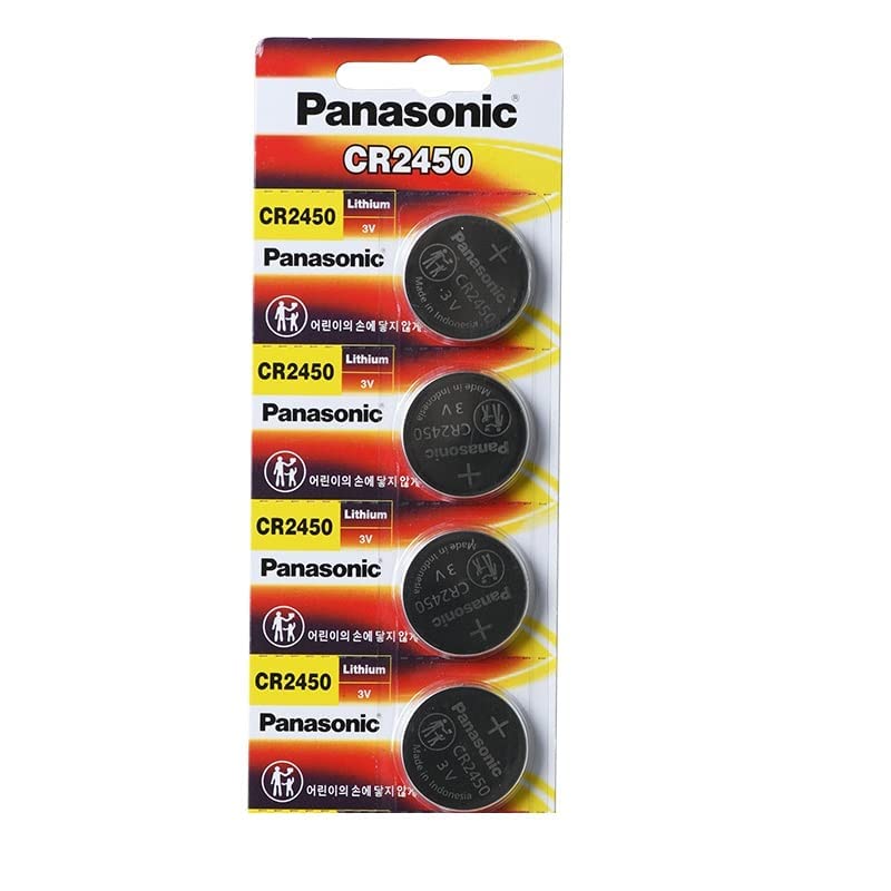 Panasonic Cr2450 Cr 2450 Lithium 3v Battery [ Pack of 4 ]