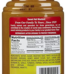 Beaver Brand Sweet Hot Mustard, 13 oz Squeezable Bottles, 2 pk