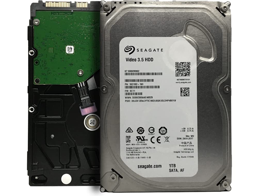 Seagate Video 3.5 HDD Internal Hard Drive Bare Drive - 1000GB (ST1000VM002)