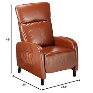 Christopher Knight Home Trenton Hazelnut Brown Leather Recliner