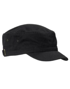 big accessories / bagedge short bill cadet cap, black, one size