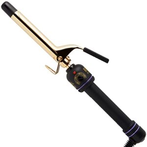 hot tools pro artist 24k gold curling iron | long lasting, defined curls (3/4 in)