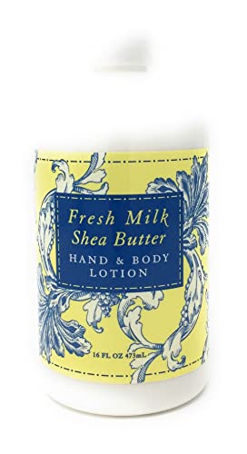 Greenwich Bay Trading Company Hand & Body Lotion, Fresh Milk Shea Butter, 16 Ounce (R2X003)