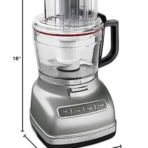 KitchenAid KFP1133CU 11-Cup Food Processor with ExactSlice System - Contour Silver