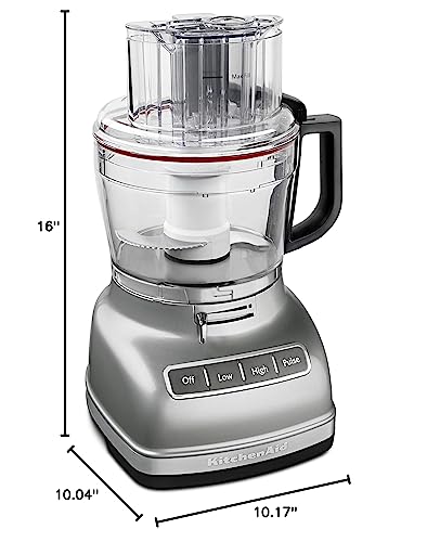 KitchenAid KFP1133CU 11-Cup Food Processor with ExactSlice System - Contour Silver