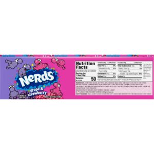 Nerds Candy, Grape & Strawberry, Treat-Size Theater Candy Boxes, Back To School Sweet Treat, 1.65 Ounce (Pack Of 24)