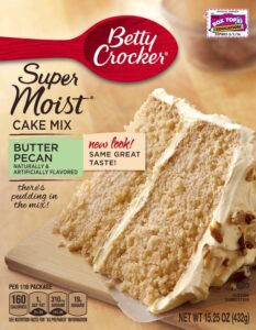 betty crocker supermoist cake, butter pecan, 15.25-ounce (pack of 4)