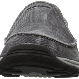 Skechers mens Expected Avillo Moccasin, Black, 12 X-Wide US