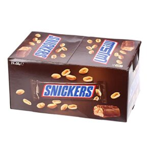 Snickers Bar with Caramel and Roasted Peanuts Chocolate Covered, 24 bars x50g (1200g)