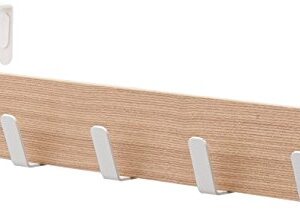 YAMAZAKI Home Ply Over The Door Hooks - Hanging Coat Rack, Beige, small