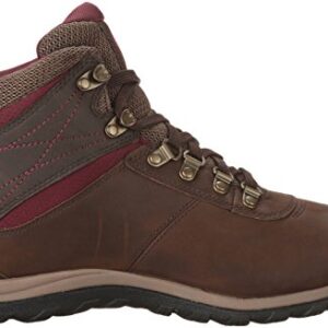 Timberland womens Norwood Mid Waterproof Hiking Boot, Dark Brown, 8.5 US