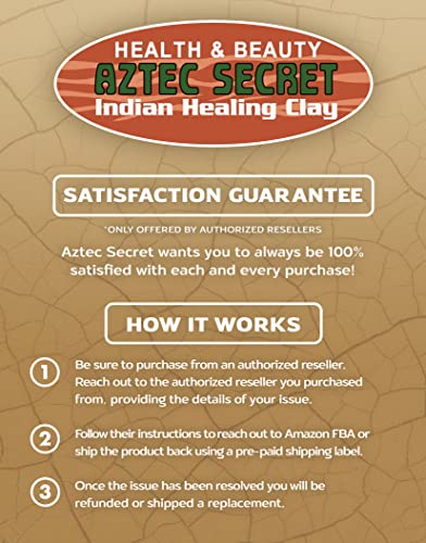 Aztec Secret – Indian Healing Clay 2 lb – Deep Pore Cleansing Facial & Body Mask – The Original 100% Natural Calcium Bentonite Clay – New Version 2