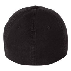 Flexfit 6997 Low Profile Garment Washed Cotton Cap - Small/Medium (Black)