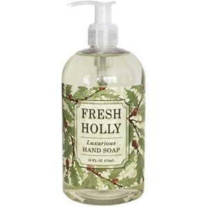 greenwich bay fresh holly hand soap enriched with shea butter and eucalyptus oil 16 oz.