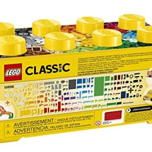 LEGO Classic Medium Creative Brick Box 10696 Building Toy Set - Featuring Storage, Includes Train, Car, and a Tiger Figure, and Playset for Kids, Boys, and Girls Ages 4-99