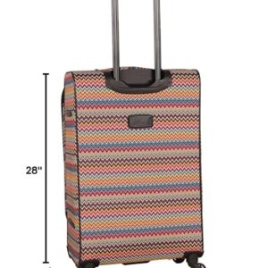 American Flyer Gold Coast 5-Piece Spinner Luggage Set, Pink, One Size