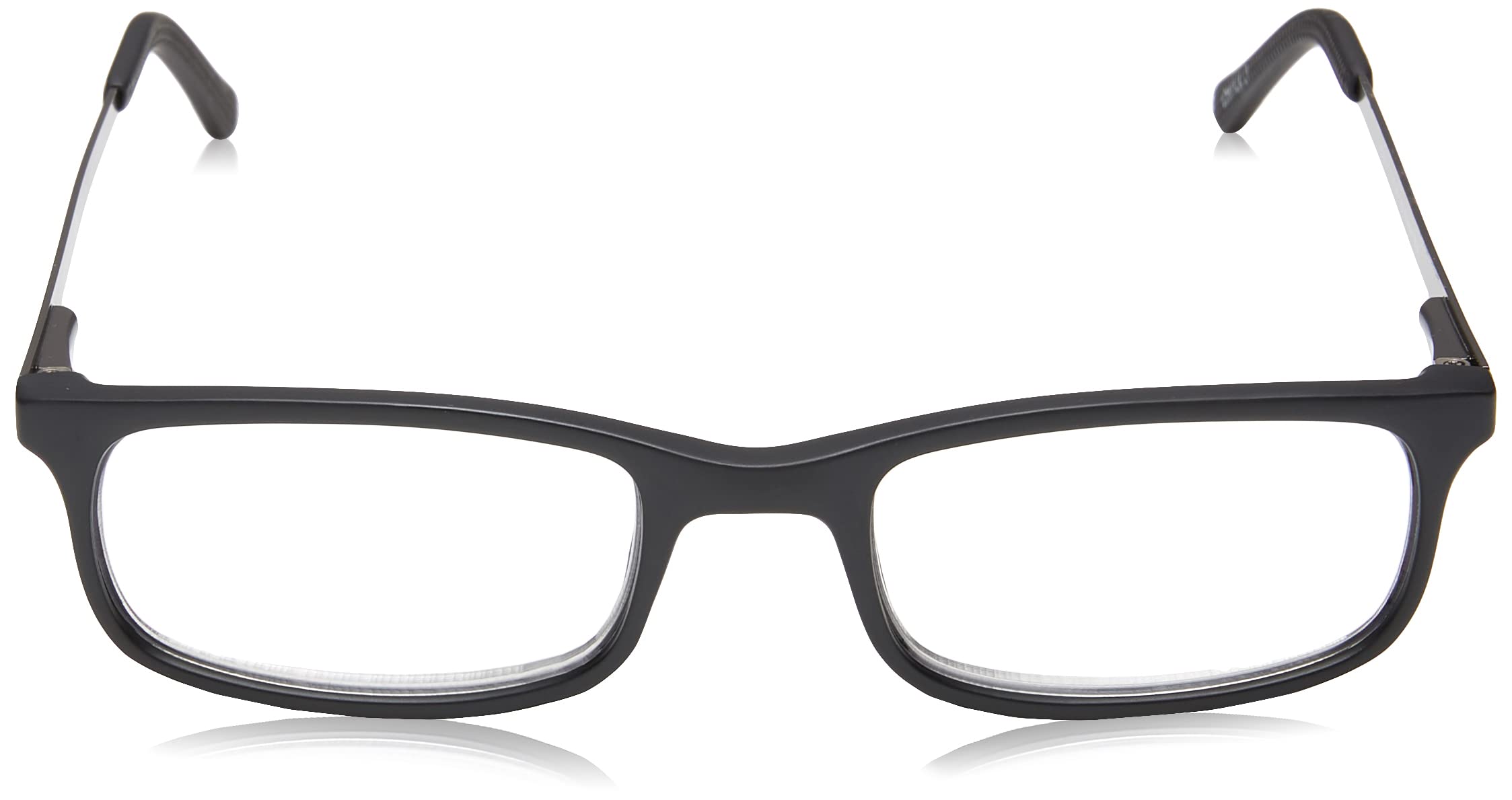 Foster Grant mens Kramer E.readersÂ™ Glasses Reading Glasses, Matte Black/Transparent, 51 mm US