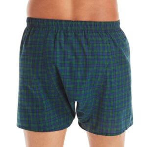 Hanes Men's Tagless Boxer With Exposed Waistband Multi-Packs, 5 Pack - Assorted Plaid, X-Large