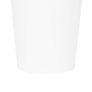 Karat 16oz Premium White Paper Hot Coffee Cups Diameter 3.54" - Disposable, Leak-Resistant Double Poly-Lined, Ideal for Restaurants - Pack of 1000