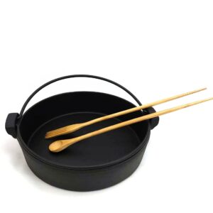 JapanBargain 3789, Bamboo Cooking Chopsticks with Spoon and Fork 3-in-1 Taste and Cook Cooking Utensil for Deep Frying Shabu Hot Pot Noodles, 13 inch Long, 1 Pair