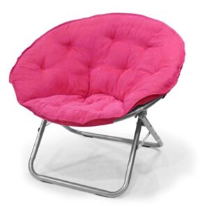 urban lifestyle microsuede sacuer chair, adult, pink