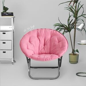 Urban Lifestyle Microsuede Sacuer Chair, Adult, Pink