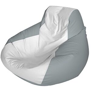 E-SeaRider Teardrop Marine Beanbag (White/Grey, Medium)