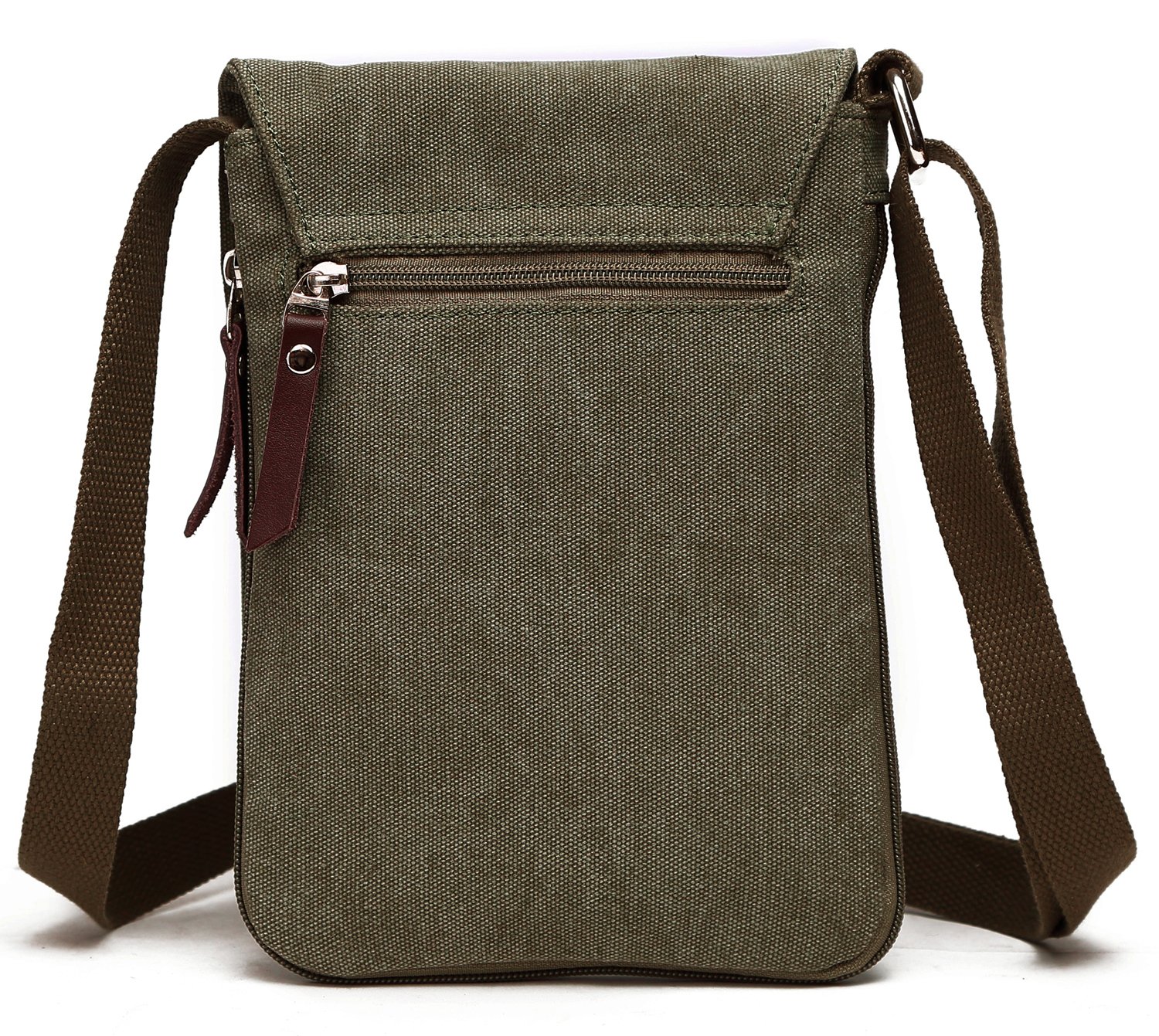 Berchirly Small Messenger Bags Men Mini Sling Crossbody Bag Canvas Classic Field Journey Pack