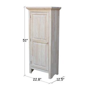 IC International Concepts Single Jelly Cabinet, 51-Inch, Unfinished