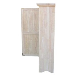 IC International Concepts Single Jelly Cabinet, 51-Inch, Unfinished