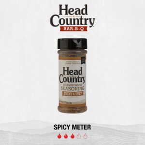 Head Country Bar-B-Q Championship Seasoning, Sweet & Spicy | Gluten Free, MSG Free Barbecue Seasoning With No Allergens | Sweet, Smoky Dry Rub Great On BBQ Chicken, Pork & Ribs | 5.12 Ounce, Pack of 1