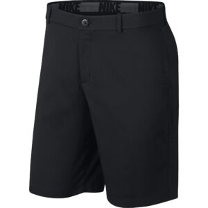 nike men's core flex shorts, dri-fit men's golf shorts with sweat-wicking fabric, black/black, 38