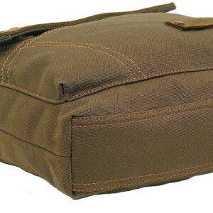 AIBAG Messenger Bag, Vintage Small Canvas Shoulder Crossbody Purse (Army Green)