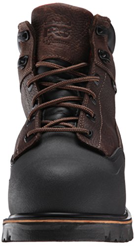 Timberland PRO mens 6 Inch Rigmaster Xt Steel Toe Waterproof Work Boot industrial and construction shoes, Brown Tumbled Leather, 9.5 US