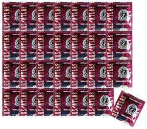 atlas premium condom non-lubricated latex condoms bulk : pack 100 condoms