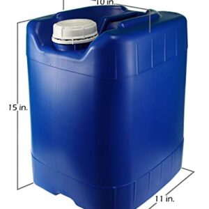 API Kirk Containers 5 Gallon Samson Stackers, Blue, 4 Pack (20 Gallons), Emergency Water Storage Kit - New! - Clean! - Boxed! - Kit Includes One Spigot and Cap Wrench