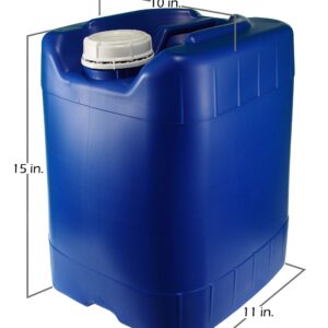 5 Gallon Samson Stackers, Blue, 8 Pack (40 Gallons), Emergency Water Storage Kit - New! - Boxed! Includes 1 Spigot and Cap Wrench