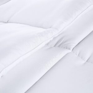 Utopia Bedding Comforter Duvet Insert - Quilted Comforter with Corner Tabs - Box Stitched Down Alternative Comforter (Twin, White)