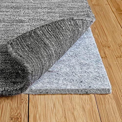 RUGPADUSA - Basics - 8'x10' - 3/8" Thick - 100% Felt - Protective Cushioning Rug Pad - Safe for All Floors and Finishes including Hardwoods