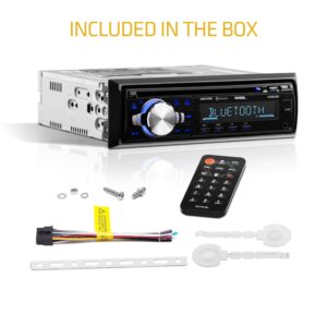 Sound Storm Laboratories SDC26B Car Audio Stereo System - Single Din, Bluetooth Audio and Hands-Free Calling, MP3, CD Player, USB Port, AUX Input, AM/FM Radio Receiver