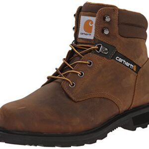 Carhartt Men's CMW6174 Traditional Welt 6" Soft Toe Non WP Boot Construction Shoe, Dark Brown Oil Tanned, 9