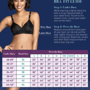 Vanity Fair Womens Full Coverage Beauty Back Smoothing Bra, 4-way Stretch Fabric, Lightly Lined Cups Up To Dd Bra, Wireless - Beige, 38B US