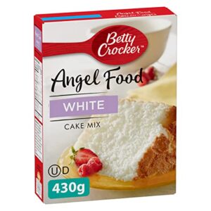 betty crocker, angel food white cake mix, 430g/15 oz. box (imported from canada)